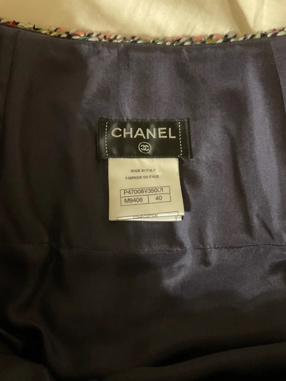 Chanel Tweed Skirt Size 40